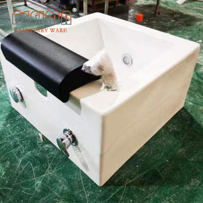 Acrylic Foot Massage Tub Foot Spa Pedicure Tub With Hot / Cold Water Faucet