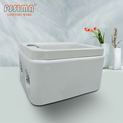 Acrylic Massage Foot Spa Tub Pedicure Foot Tub With Hot / Cold Water Faucet