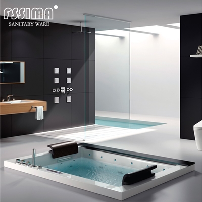Jetted Walk In Corner Bathtub 2 Person Square Bubble Luxurious 1900 x 800