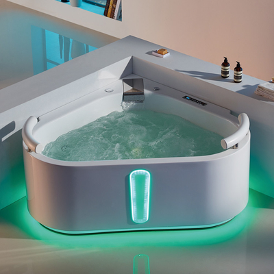 Triangle 2 Person Corner Bathtub 1600 1700 1800 Colorful Lights Heart Shape