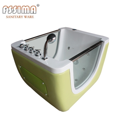 35 Inch Luxury Baby Spa Bathtub Whirlpool White Acrylic Massage