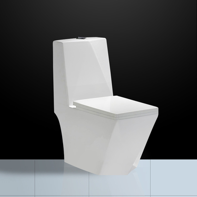 Diamond Shape Conjoined Toilet  Wc White Ceramic 680x375x830mm