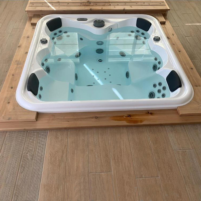 Freestanding Air Jets Outdoor Whirlpool Spa Bathtub Above Ground Swimming Pool